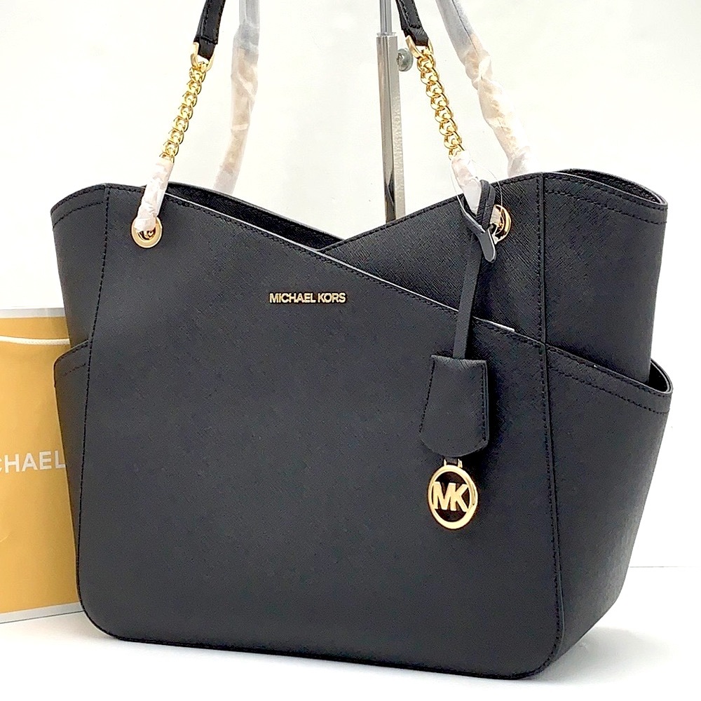 MICHAEL KORS
Jet Set Large Saffiano Leather XChain Shoulder Bag BLACK CO… - Picture 1 of 14